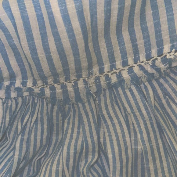 EUC-LoveShackFancy skirt with pockets Blue A-Line - Picture 5 of 7